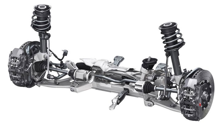 MacPherson strut suspension