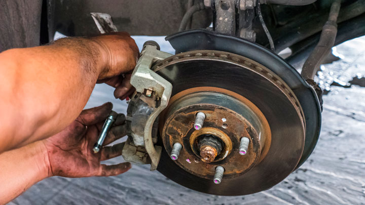 remove brake caliper