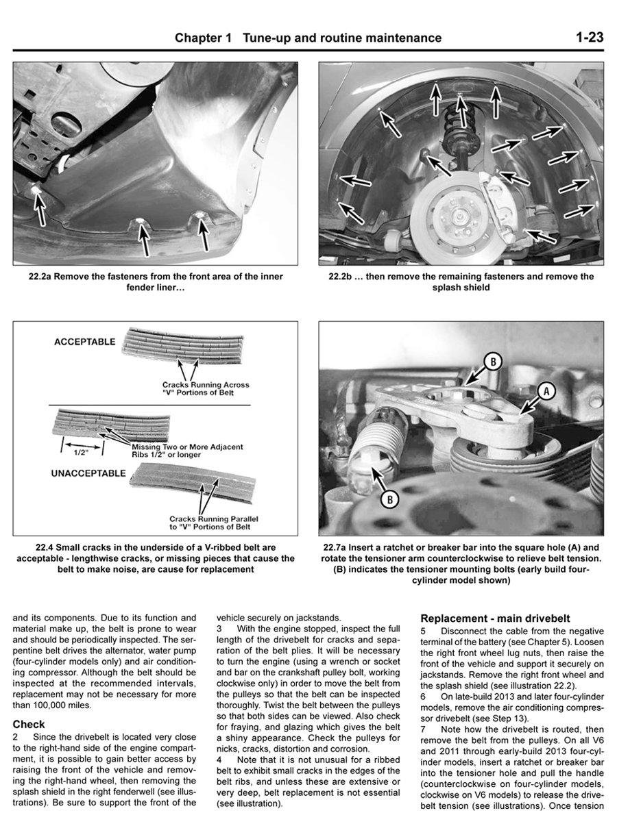 Haynes manual sample page